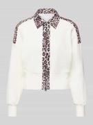 Marc Cain Jacke mit Reißverschluss in Offwhite, Größe 34