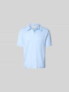Officine Générale Regular Fit Leinenhemd mit Polokragen in Sky, Größe ...