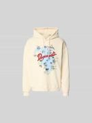 Dsquared2 Relaxed Fit Hoodie mit Logo-Print in Beige, Größe L