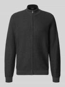 OLYMP Level Five Regular Fit Cardigan mit Stehkragen in Anthrazit, Grö...