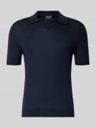 OLYMP Level Five Slim Fit Poloshirt aus Lyocell-Baumwoll-Mix in Marine...