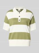 ICHI Regular Fit Poloshirt aus Viskose-Mix Modell 'LULS' in Schilf, Gr...