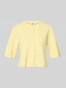 Pieces Regular Fit Strickjacke mit Woll-Anteil Modell 'SILLY' in Hellg...