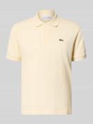 Lacoste Regular Fit Poloshirt aus Baumwoll-Mix in Beige Melange, Größe...