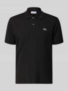 Lacoste Regular Fit Poloshirt aus Baumwoll-Mix in Black, Größe L