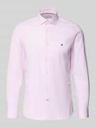 Tommy Hilfiger Tailored Slim Fit Businesshemd aus Baumwoll-Mix in Rosa...