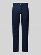 Brax Slim Fit Jeans mit Seiden-Anteil Modell 'Chuck' in Dunkelblau, Gr...