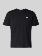 Calvin Klein Jeans T-Shirt mit Label-Badge in Black, Größe L