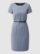 Montego Etuikleid mit Gürtel in Marine Melange, Größe 42