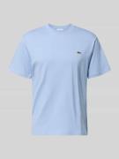 Lacoste Regular Fit T-Shirt aus reiner Baumwolle in Bleu, Größe L