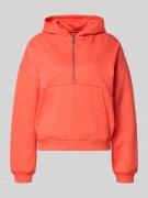 Under Armour Hoodie mit Reißverschluss und Label-Stitching in Rot, Grö...