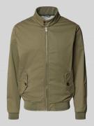 Christian Berg Men Jacke mit Stehkragen und Pattentaschen in Oliv, Grö...