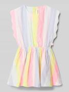 BILLIEBLUSH Kleid im Allover-Look mit Rundhalsausschnitt in Rosa, Größ...