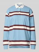 JAKE*S STUDIO WOMAN Longsleeve mit Polokragen und verdeckter Knopfleis...