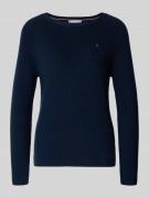 Tommy Hilfiger Regular Fit Pullover aus reiner Baumwolle in Marine, Gr...