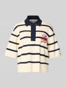Tommy Hilfiger Regular Fit Poloshirt aus Bumwoll-Mix in Weiss, Größe L