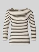 More & More T-Shirt mit Rundhalsausschnitt und 3/4-Arm in Black, Größe...