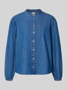 Brax Regular Fit Bluse im Denim-Look Modell 'Valeria' in Dunkelblau, G...