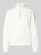 Gant Sweatshirt mit Baumwoll-Anteil in Ecru, Größe L