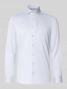 OLYMP Level Five Slim Fit Business-Hemd in unifarbenem Design mit Kent...