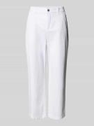 MAC Caprihose mit Paspeltaschen am Gesäß in Weiss, Größe 32