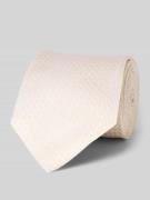 OLYMP Seidenkrawatte im Allover-Look (7,5 cm) in Ecru, Größe 1
