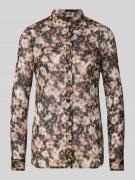 Guess Regular Fit Bluse im Allover-Look Modell 'CLOUIS SHIRT' in Hazel...