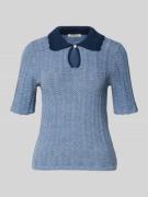 Scotch & Soda Strickshirt mit Umlegekragen und Schlüsselloch-Ausschnit...