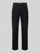 Drykorn Straight Fit Jeans im 5-Pocket-Design in Black, Größe 30/32
