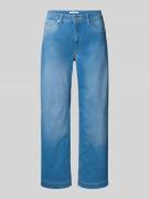 MAC Culotte im Used-Look mit Eingrifftaschen in Hellblau, Größe 32