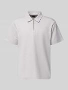 Schiesser Regular Fit Poloshirt mit Reißverschluss in Hellgrau, Größe ...