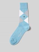Burlington Socken mit Logo-Detail Modell 'King' in Tuerkis, Größe 40-4...