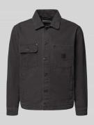 khujo Jeansjacke mit Brusttaschen Modell 'RONNY' in Black, Größe L