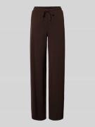 OPUS Hose mit elastischem Bund Modell 'Melane flow' in Dunkelbraun, Gr...