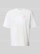 Edwin T-Shirt aus Baumwolle Modell 'CHARMER' in Weiss, Größe L