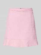 Marc Cain Minirock in Bouclé-Optik in Pink, Größe 34