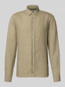 Tiger Of Sweden Regular Fit Leinenhemd mit Kentkragen Modell 'Spenser'...