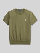 Polo Ralph Lauren Regular Fit Kurzarmpullover aus Baumwoll-Mix in Oliv...
