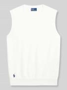 Polo Ralph Lauren Regular Fit Stricktop aus Baumwoll-Mix in Weiss, Grö...