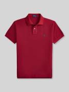Polo Ralph Lauren Regular Fit Poloshirt aus reiner Baumwolle in Bordea...
