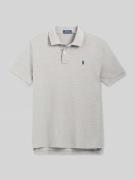 Polo Ralph Lauren Slim Fit Poloshirt aus reiner Baumwolle in Hellgrau,...