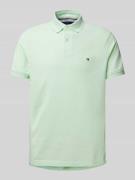 Tommy Hilfiger Regular Fit Poloshirt aus Baumwoll-Mix in Hellgruen, Gr...