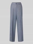 MORE Wide Leg Hose aus Viskose-Mix mit Leinen-Anteil in Jeansblau, Grö...