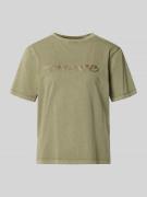 B.Young T-Shirt aus reiner Baumwolle Modell 'SOLKO' in Oliv, Größe L