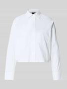 s.Oliver BLACK LABEL Boxy Fit Hemdbluse aus Baumwoll-Mix in Weiss, Grö...