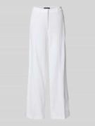Cambio Hose aus Leinen-Mix mit Bügelfalten Modell 'MIRA' in Weiss, Grö...