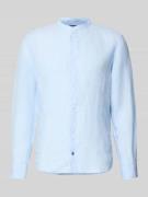 OLYMP Level Five Slim Fit Leinenhemd aus reinen Leinen mit Stehkragen ...