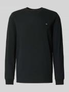 Christian Berg Men Pullover mit Label-Patch in Black, Größe L