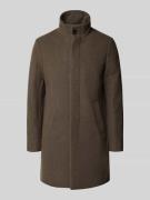 Matinique Mantel mit Stehkragen Modell 'Harvey' in Mittelbraun, Größe ...