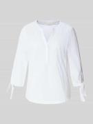 Christian Berg Woman Regular Fit Bluse mit Tunika-Ausschnitt in Weiss,...